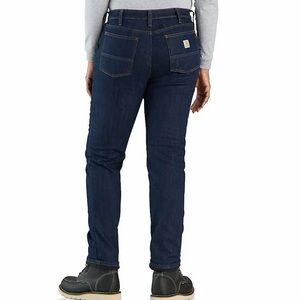 Carhartt•Flannel Lined Loose Fit Straight Leg Jeans